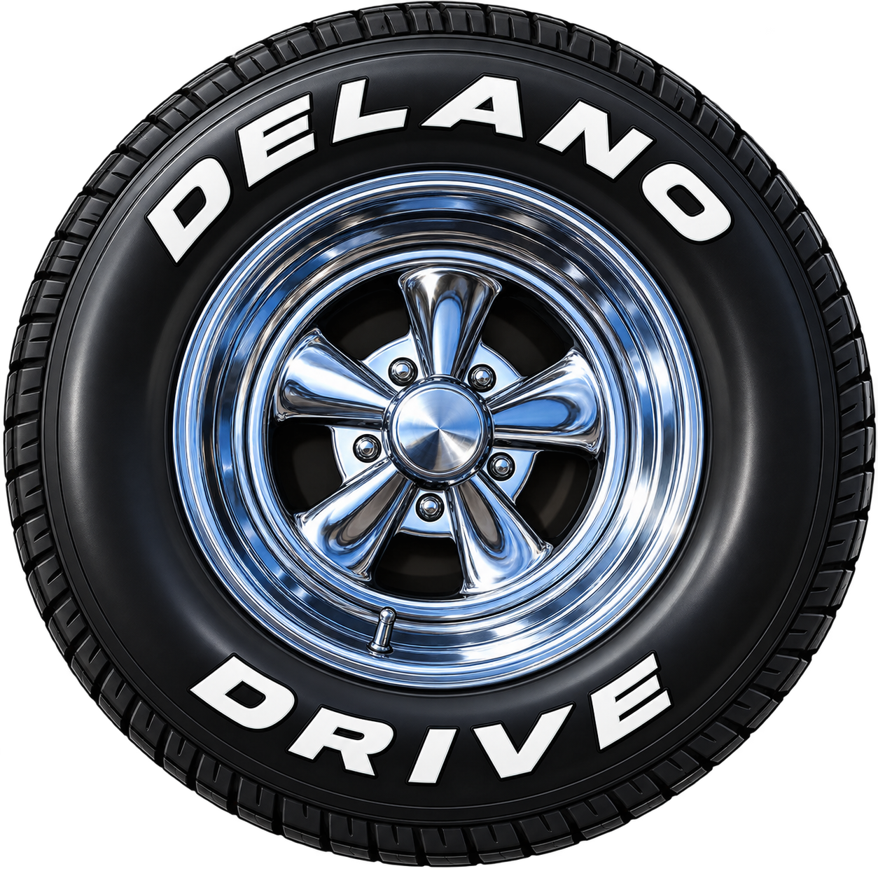 Delano Drive tire badge